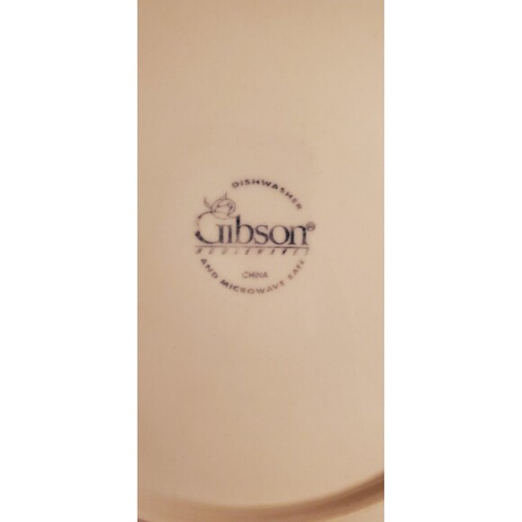 Gibson Christmas Star Dinnerware Set New 12pc Tree Spongeware Bowl Plate Mug Y2K - Picture 12 of 12